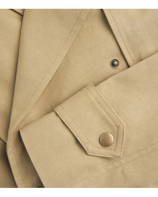 PAIGE Natural Twill Cropped Orsina Jacket
