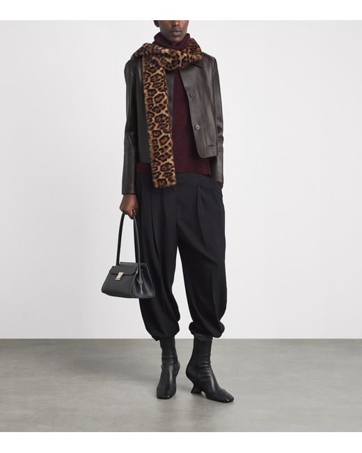 Arma Black Tailored Emy Leather Jacket