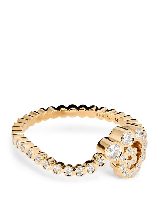Sophie Bille Brahe Metallic And Diamond Rêve Escargot Ring