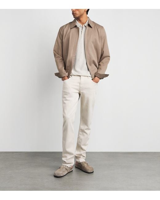 PAIGE Brown Cotton-Blend Renehen Jacket for men