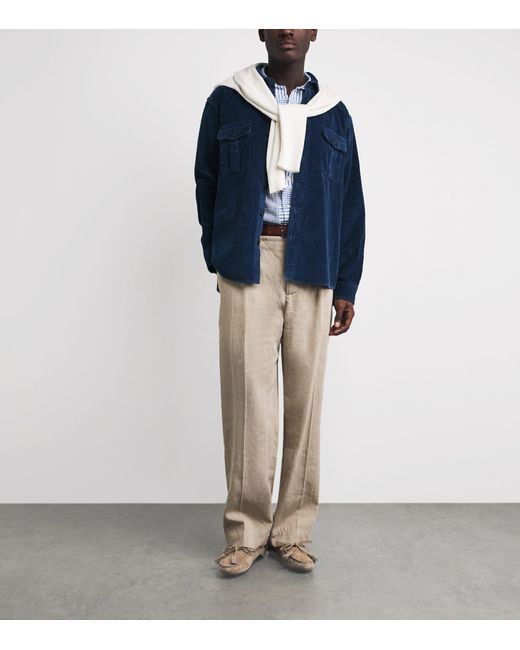 Polo Ralph Lauren Brown Suede Tasselled Anders Loafers
