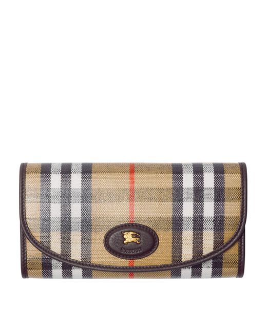 Burberry Gray Check Wallet