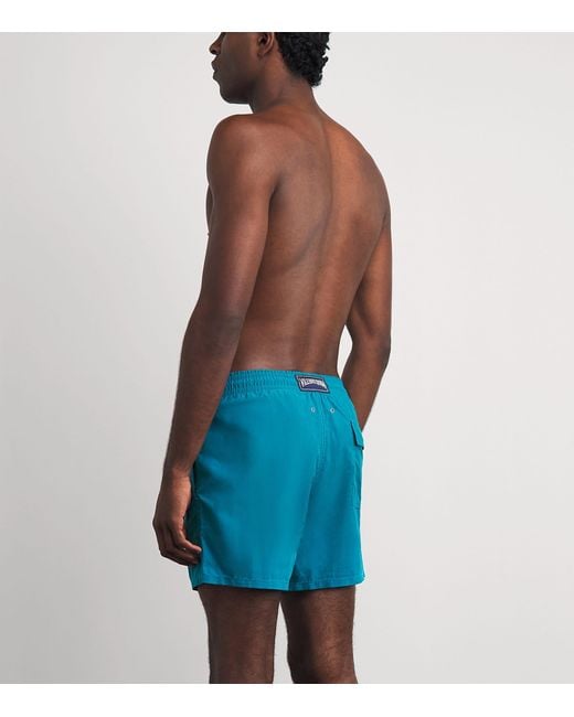 Vilebrequin Blue Turtle Embroidered Moorea Swim Shorts for men