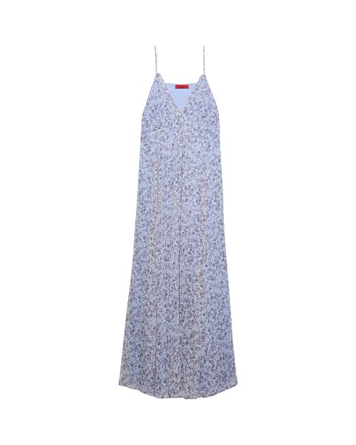 MAX&Co. Purple Printed Maxi Dress