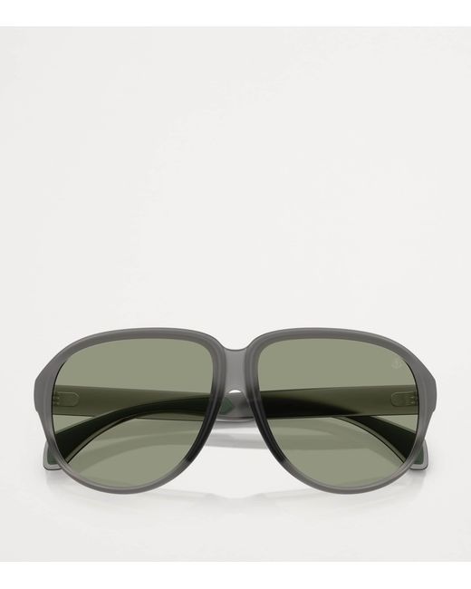 Moncler Green Injected Halcyonne Me8001 Sunglasses