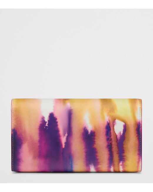 Christian Louboutin Multicolor Bettina Leather Tie-Dye Chain Wallet