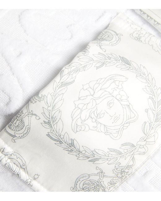 Versace White Baroque Bath Robe for men