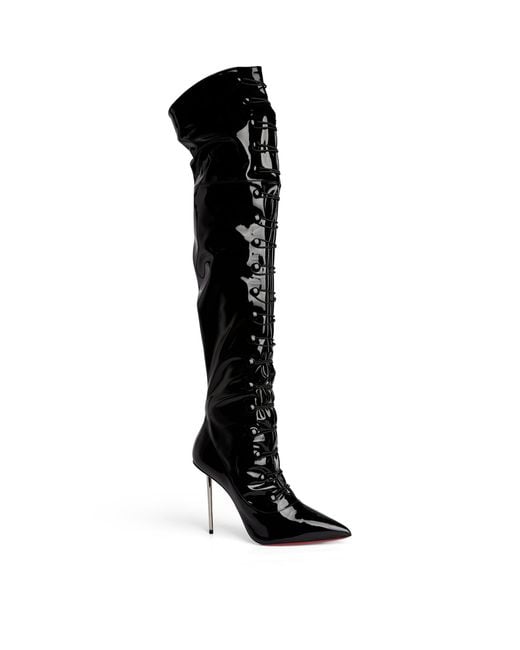 Christian Louboutin Red Epic Et French Patent Leather Over-the-knee Boots 100