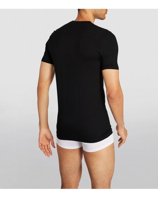 Zimmerli of Switzerland Black Stretch-Modal Pureness T-Shirt for men