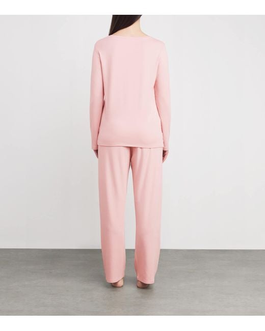 Harrods Pink Jersey Pyjama Set