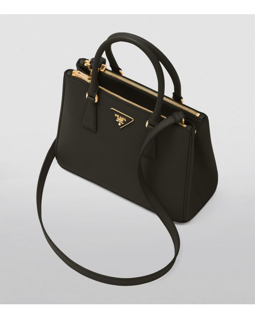 Prada Black Medium Leather Galleria Top-Handle Bag