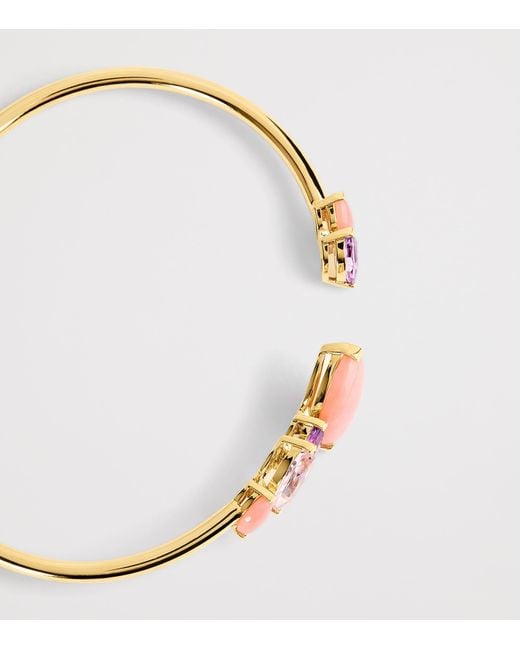 Emily P. Wheeler Natural Tourmaline And Opal Batik Cuff