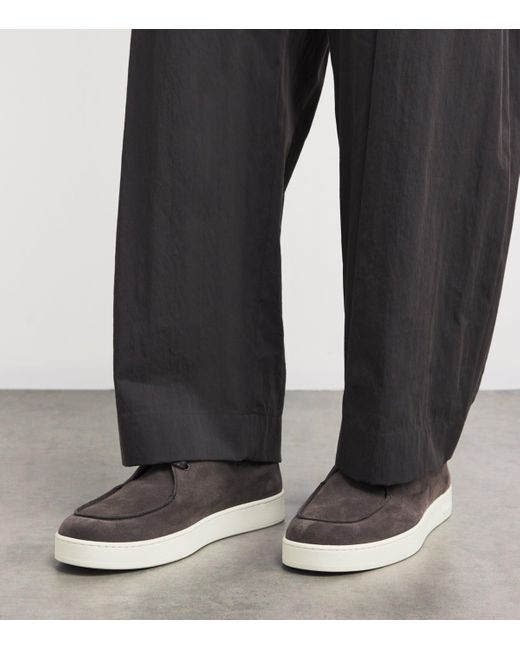 Church's Brown Suede Longsight Slip-On Sneakers for men