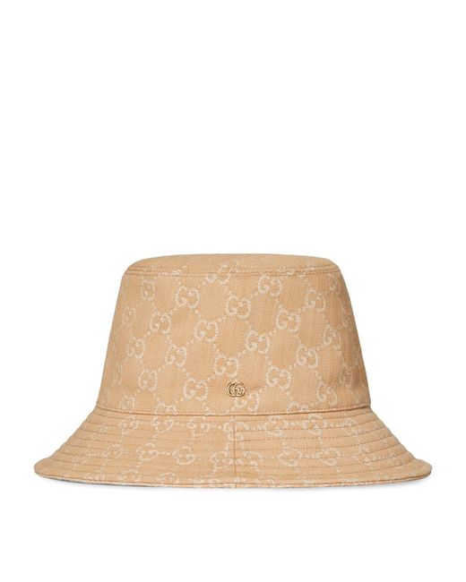 Gucci Natural Gg Supreme Bucket Hat for men