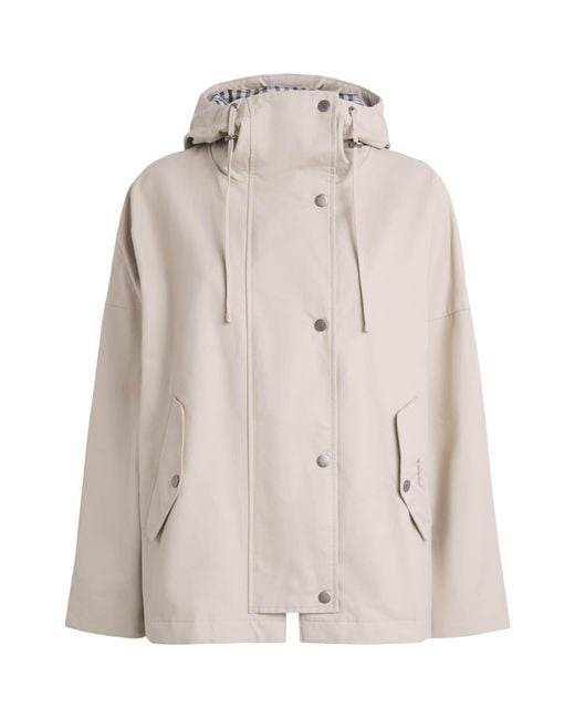 Barbour Natural Showerproof Kingswood Hooded Jacket