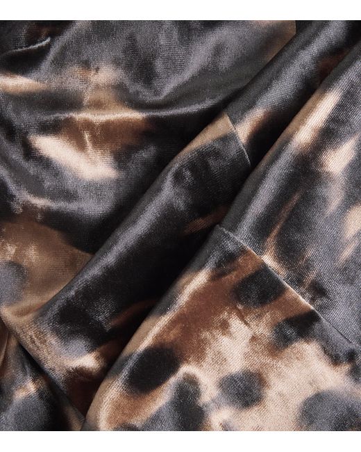 Nanushka Black Stretch-Velvet Jynx Midi Dress