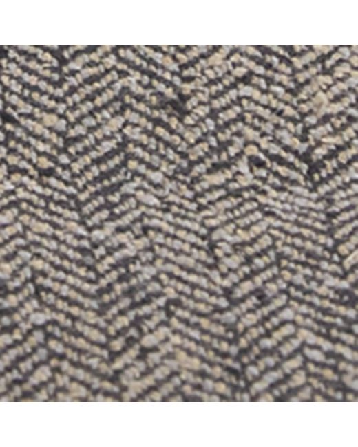 Stetson Gray Silk Herringbone Flat Cap for men