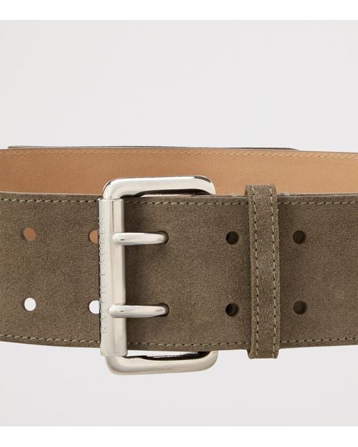 Ralph Lauren Brown Suede Buckle Belt
