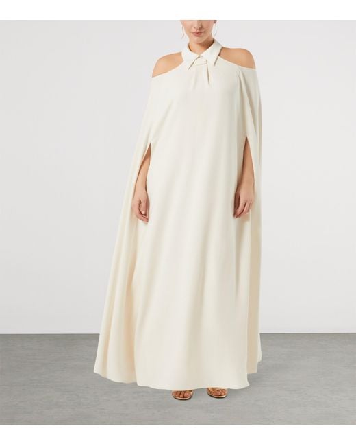 Marina Rinaldi White Cold Shoulder Maxi Dress