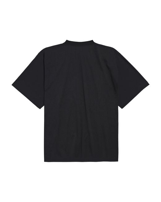 Balenciaga Black Graphic Print T-Shirt for men