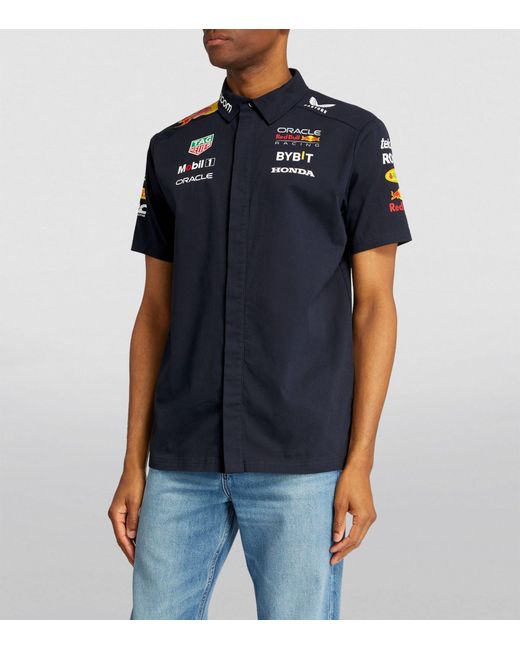 Castore Blue X Oracle Red Bull Pit Crew Replica Shirt for men
