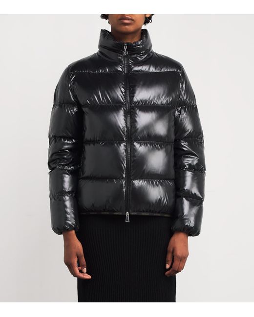 Moncler Black Down Padded Abbadia Jacket