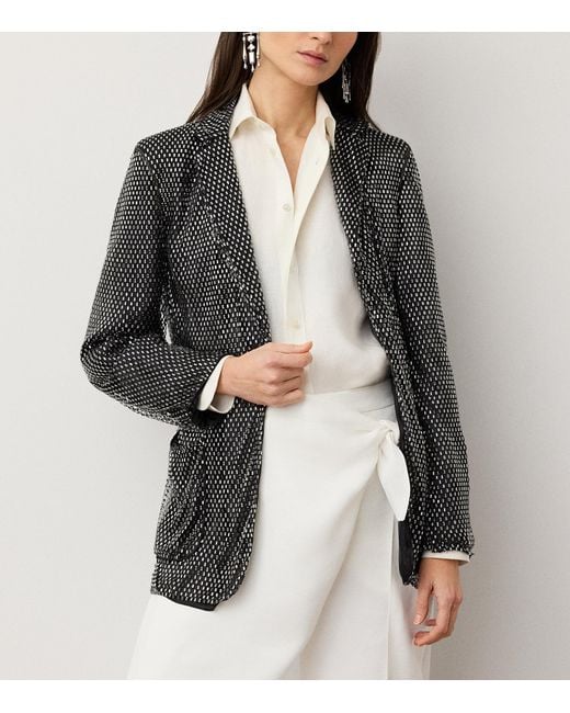 Ralph Lauren Black Embellished Brynn Jacket