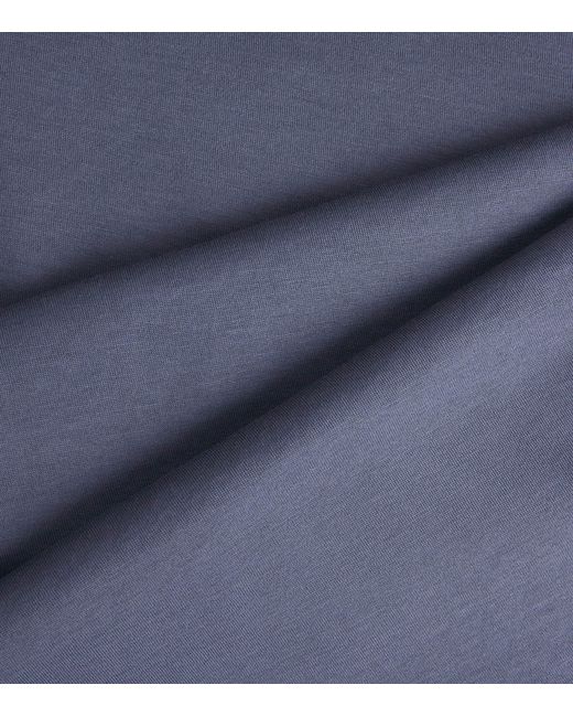 Sunspel Blue Supima Cotton Classic T-Shirt for men