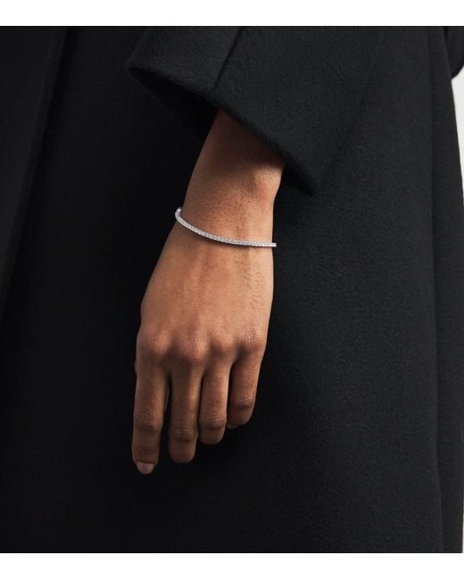 Harrods White And Diamond Tennis Bracelet