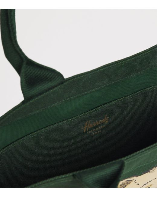 Harrods Green Small Henry Bear Tote Bag