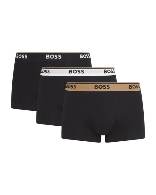 Boss Black Stretch-Cotton Power Trunks for men