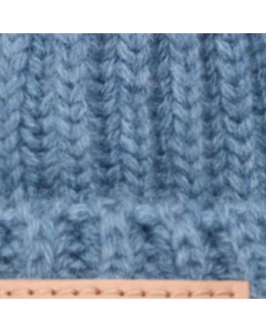 Loewe Blue Cashmere Logo Beanie