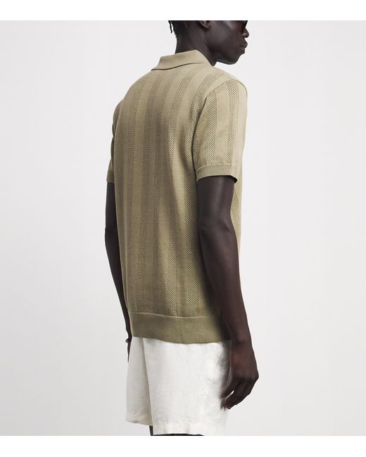 Frescobol Carioca Green Cotton Vidal Polo Shirt for men