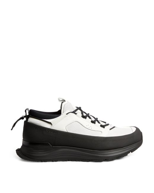 Canada Goose Black Suede Glacier Trail Sneakers for men