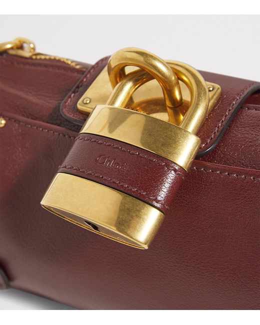 Chloé Purple Mini Leather Paddington Shoulder Bag