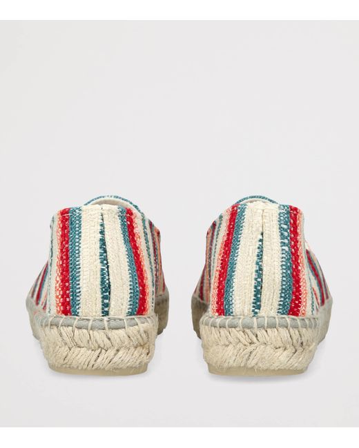 Manebí Red Cotton Stripe Espadrilles