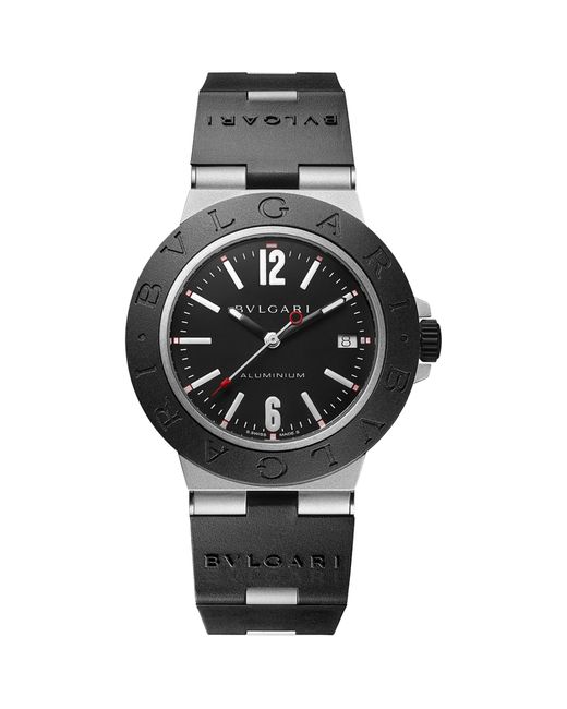 BVLGARI Gray Aluminium Titanium Watch for men