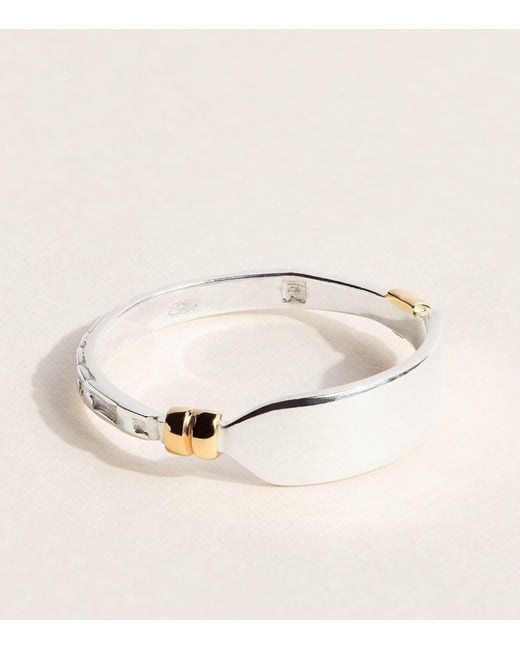 FYR Natural Sterling And Slim Plate Ring for men