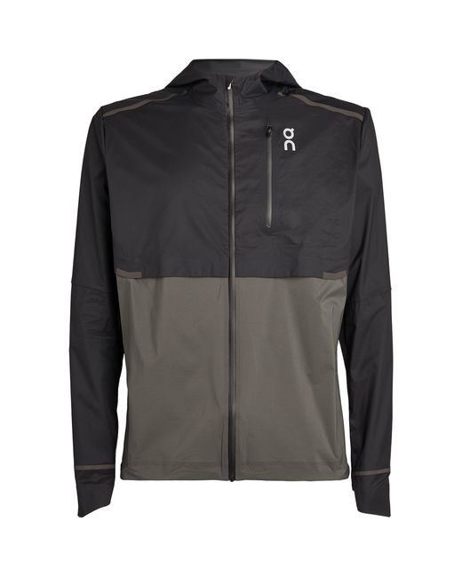 On Shoes Gray Technical Weather Jacket for men