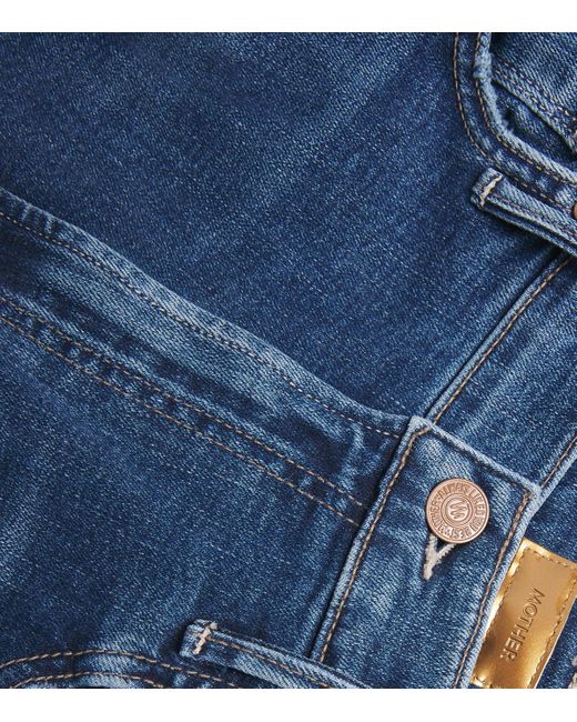 Mother Blue The Maven Sneak Jeans