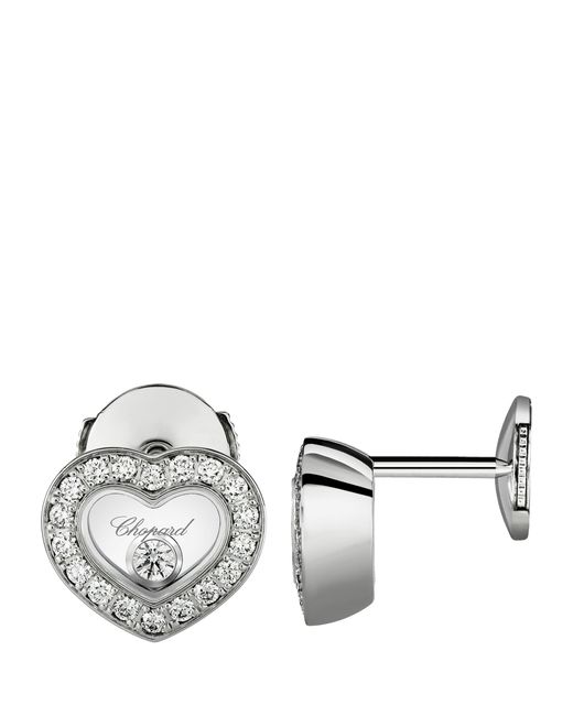 Chopard Metallic And Diamond Happy Diamonds Icons Earrings