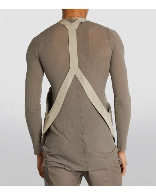 Rick Owens White Bauhaus Utility Vest for men