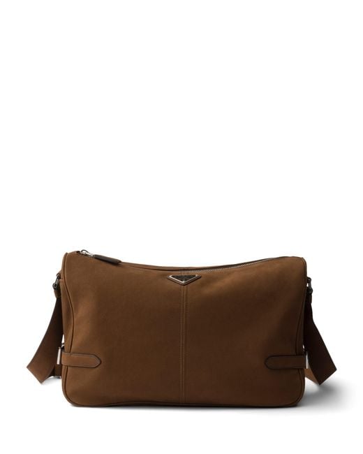 Prada Brown Leather Satchel for men