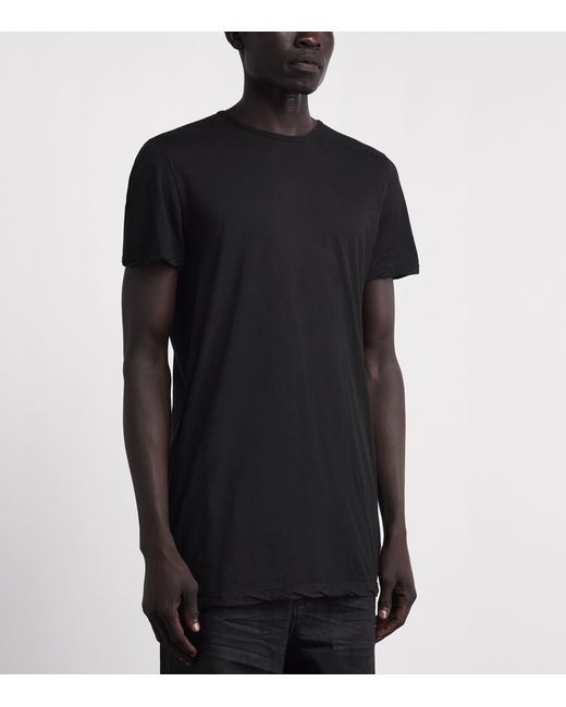 Rick Owens Black Cotton Level T-Shirt for men