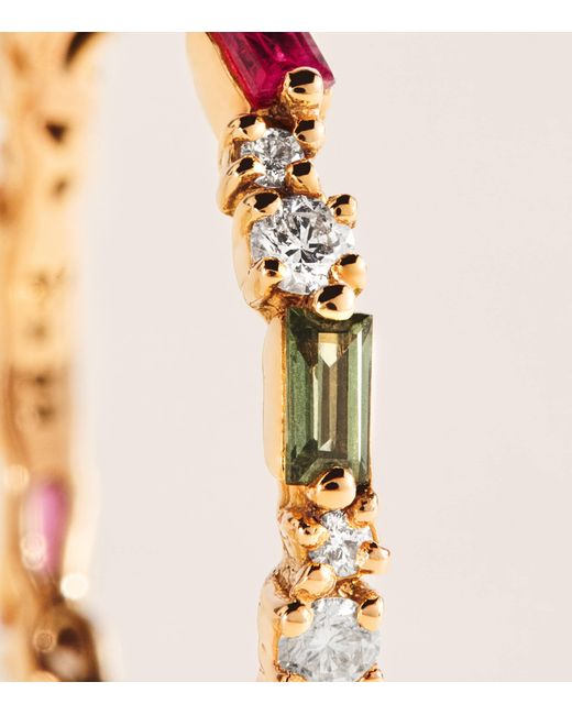 Suzanne Kalan Natural Diamond And Sapphire Thin Mix Eternity Ring