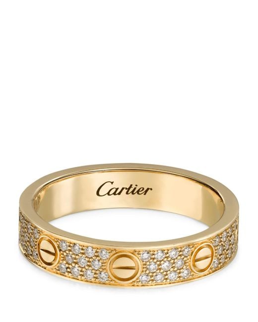Cartier Metallic And Diamond Love Ring for men