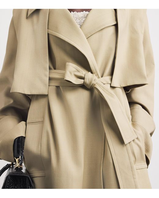 Camilla & Marc Natural Wool Omar Trench Coat