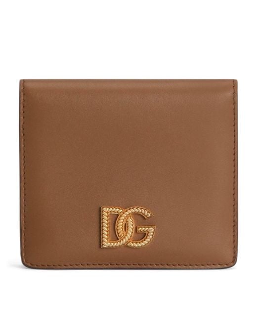 Dolce & Gabbana Brown Calfskin French Flap Wallet