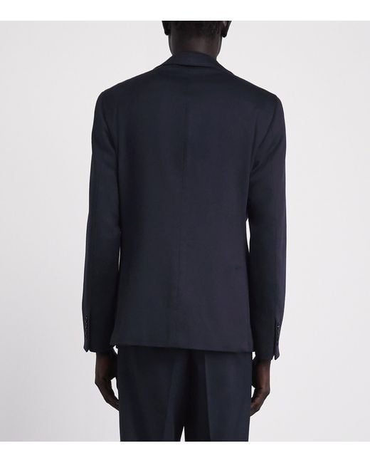 Pal Zileri Blue Cashmere Brera Blazer for men