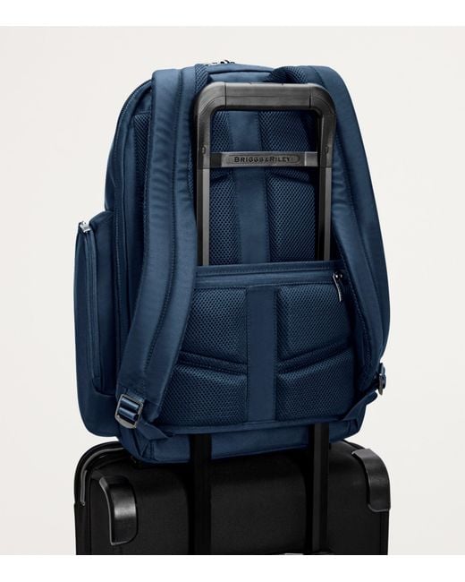 Briggs & Riley Blue Medium Cargo Backpack